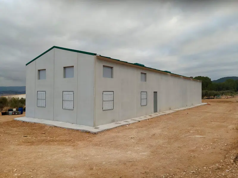 Nave agrícola de 240 m² terminada